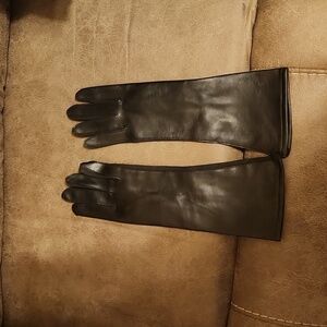 Vegan Leather Full Length Gloves